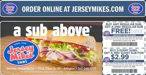 Printable Coupons For Jersey Mikes