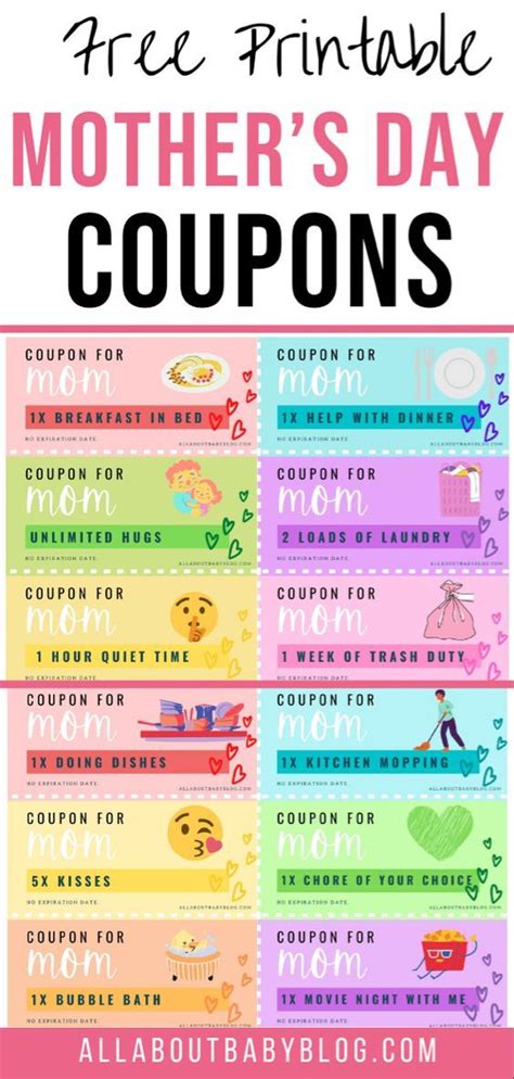 Printable Coupons For Mother's Day