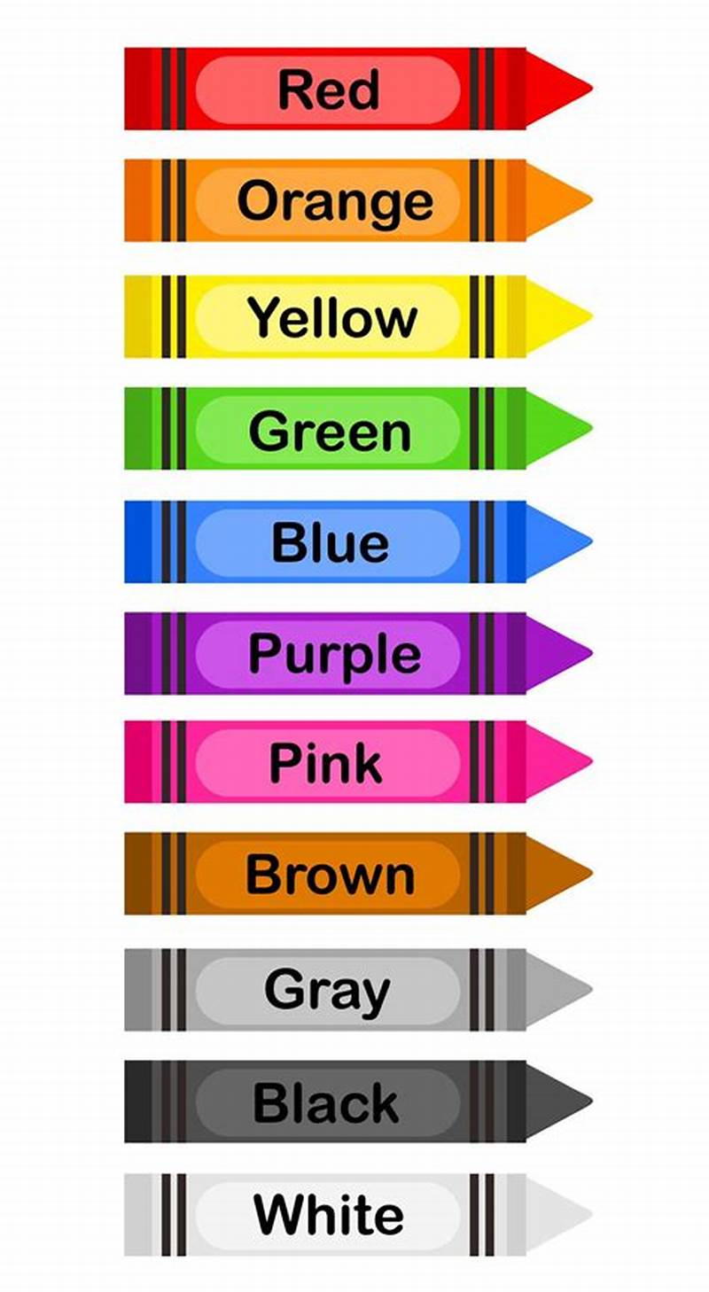 Printable Crayons With Color Names