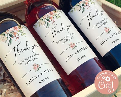 Printable Custom Wine Labels