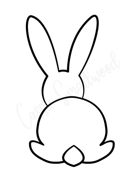 Printable Cute Bunny Template
