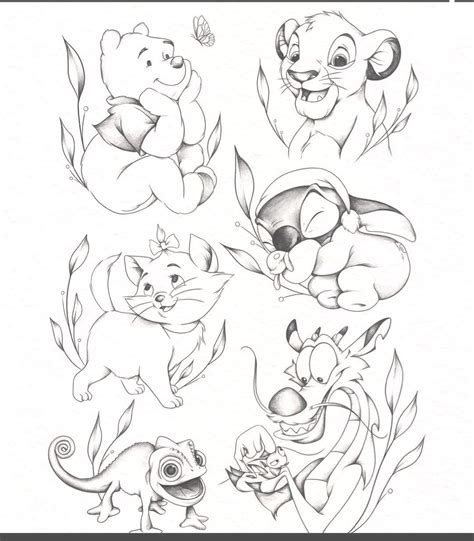 Printable Disney Tattoo Stencils