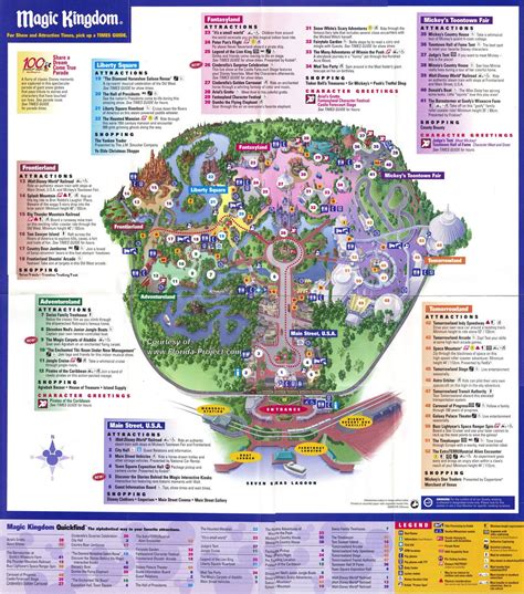 Printable Disney World Magic Kingdom Map