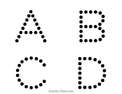 Printable Dotted Letters