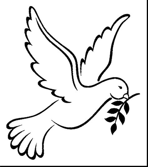 Printable Dove Coloring Page