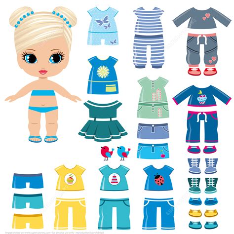 Printable Dress Up Dolls