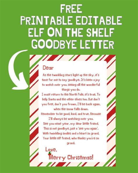 Printable Elf On The Shelf Letter