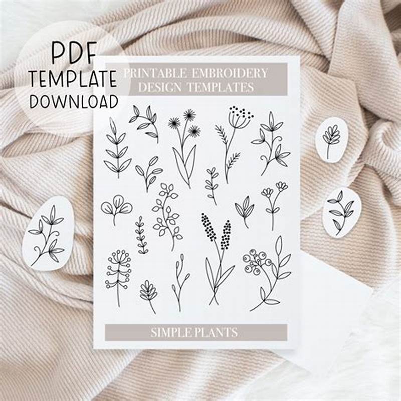 Printable Embroidery Patterns
