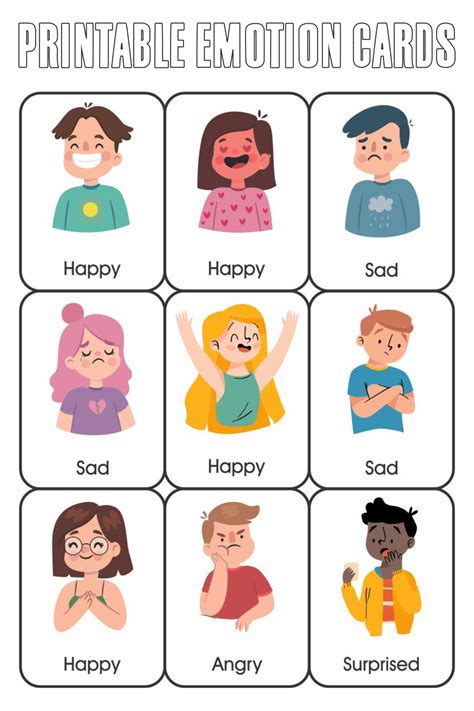 Printable Emotion Cards