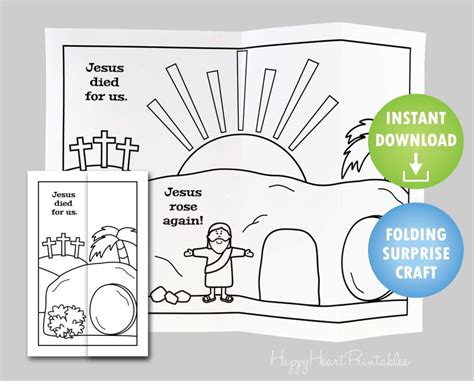 Printable Empty Tomb Craft Template