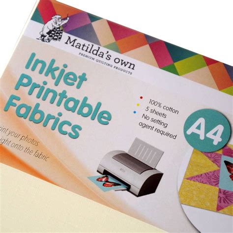 Printable Fabric Sheets For Inkjet Printers