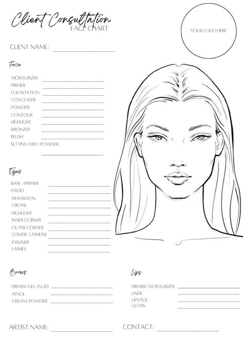 Printable Face Charts