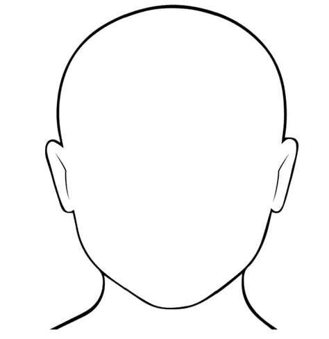 Printable Face Outline