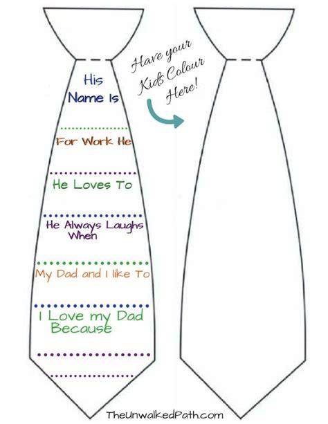 Printable Father's Day Tie Craft