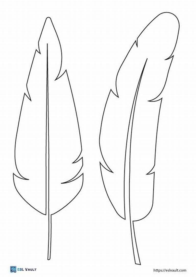 Printable Feather Pattern