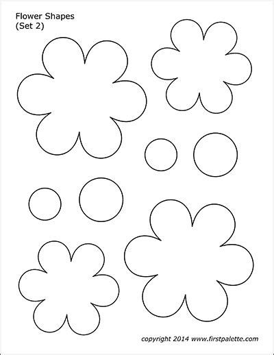 Printable Flower Shapes