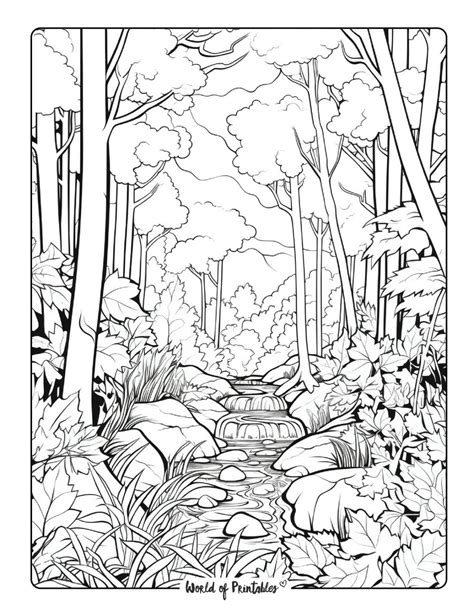 Printable Forest Coloring Pages