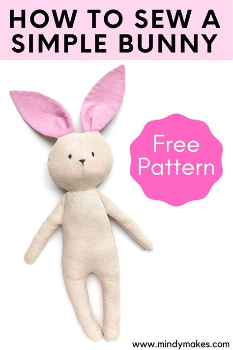 Printable Free Bunny Sewing Pattern