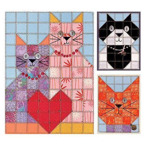 Printable Free Cat Quilt Block Patterns