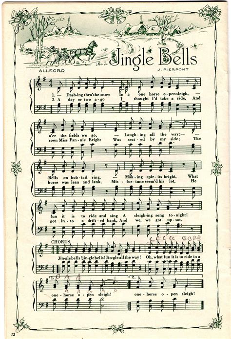 Printable Free Christmas Sheet Music