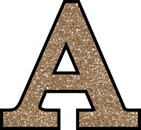 Printable Glitter Alphabet Letters