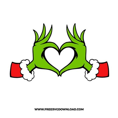 Printable Grinch Heart