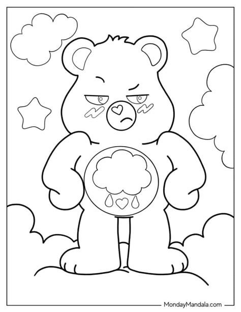 Printable Grumpy Care Bear Coloring Pages