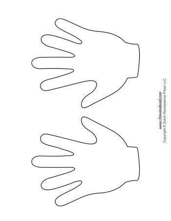 Printable Handprints Template