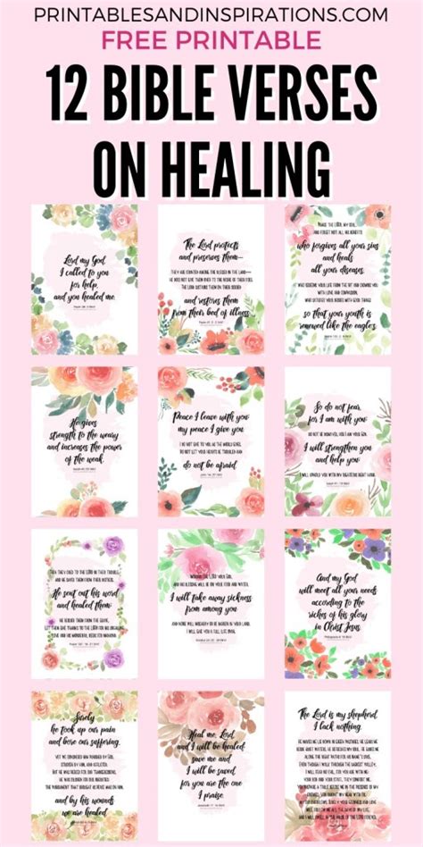 Printable Healing Scriptures