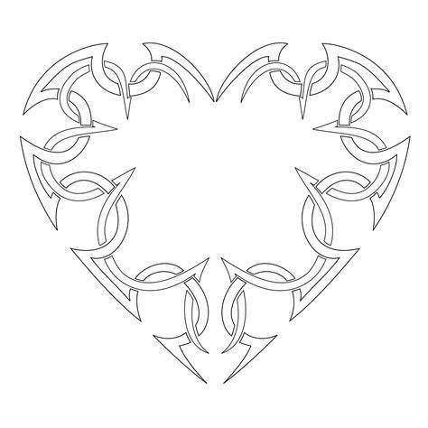 Printable Heart Tattoo Stencil