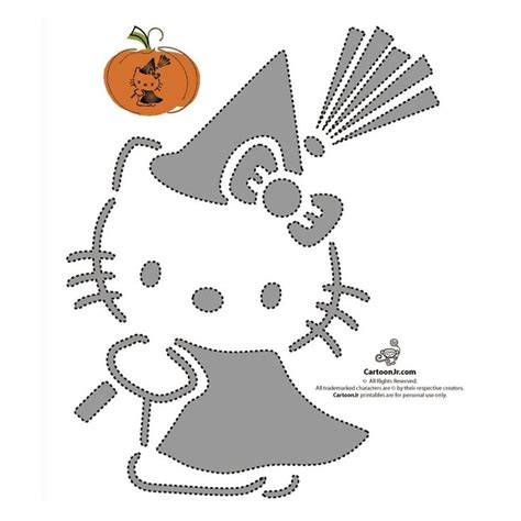 Printable Hello Kitty Pumpkin Stencil