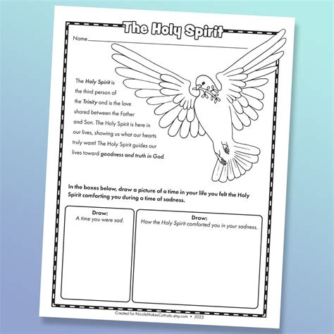 Printable Holy Spirit Worksheets