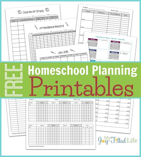 Printable Homeschool Curriculum