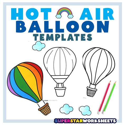 Printable Hot Air Balloon Template