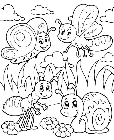 Printable Insect Coloring Pages