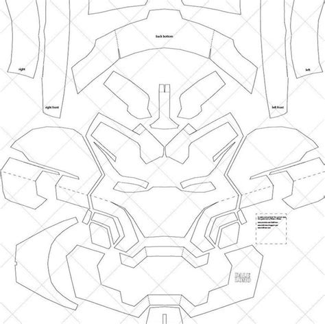 Printable Iron Man Helmet Template