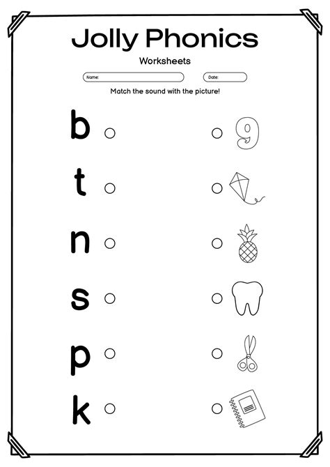 Printable Jolly Phonics Worksheets For Kindergarten