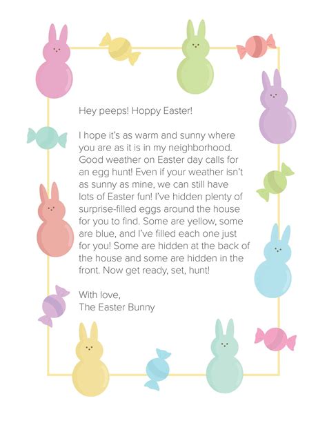 Printable Letter From Easter Bunny