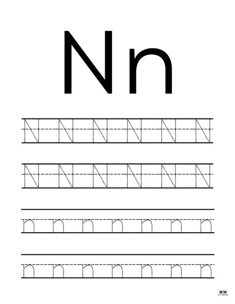 Printable Letter N