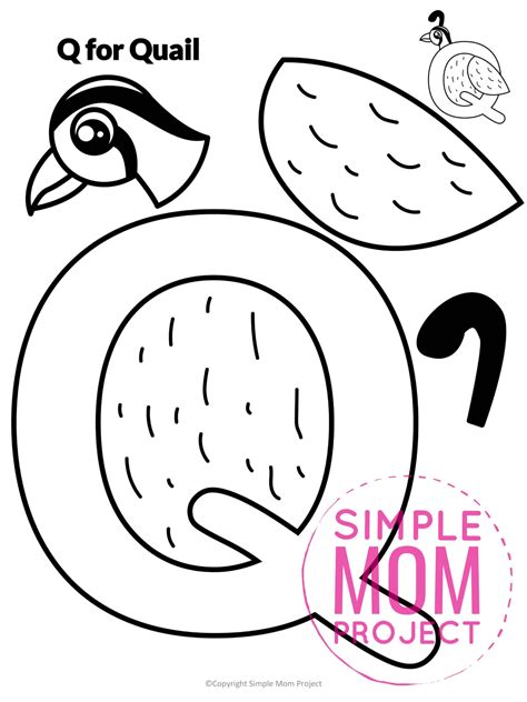 Printable Letter Q Craft