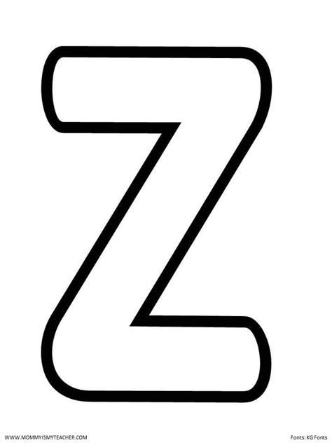 Printable Letter Z