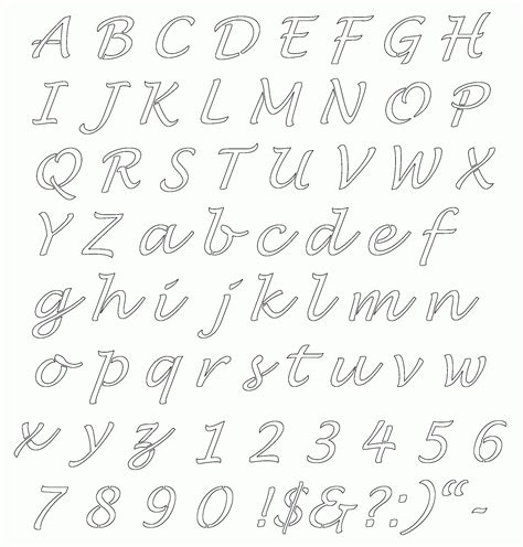 Printable Lettering Templates