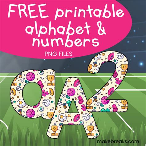 Printable Letters And Numbers Free