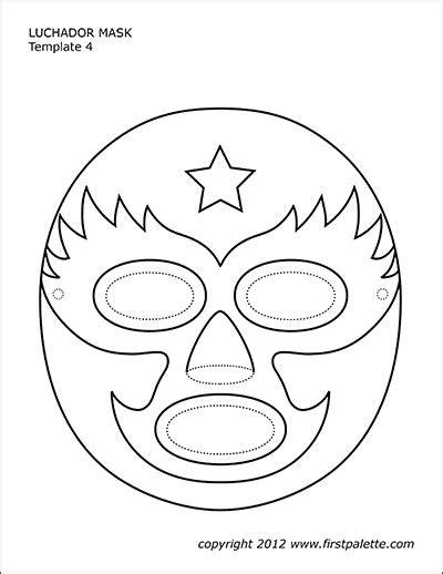 Printable Luchador Mask Template