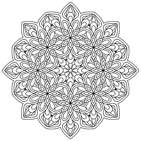 Printable Mandala Coloring Sheets