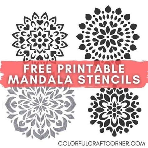 Printable Mandala Stencil