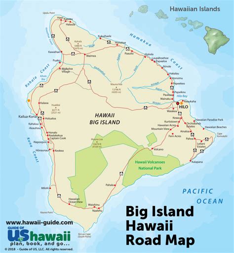 Printable Map Of Hawaii