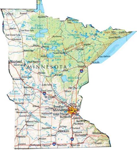 Printable Map Of Minnesota