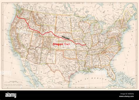 Printable Map Of The Oregon Trail