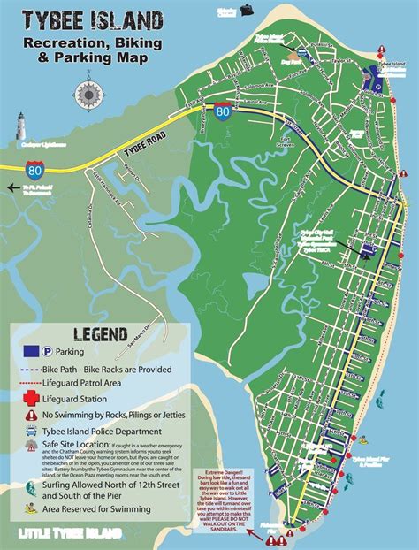Printable Map Of Tybee Island